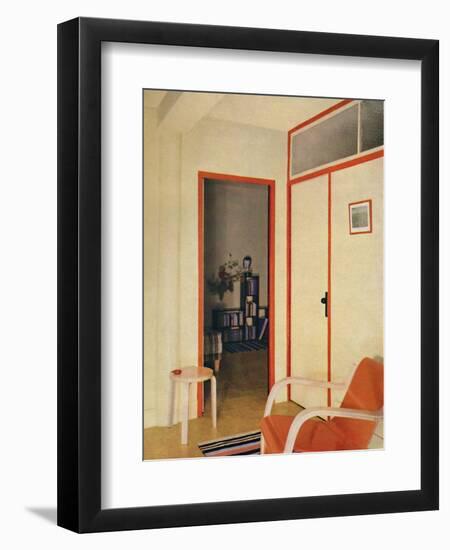 'The entrance hall to Dr. H. J. Modrey's flat at Highfield Court', 1936-Unknown-Framed Photographic Print