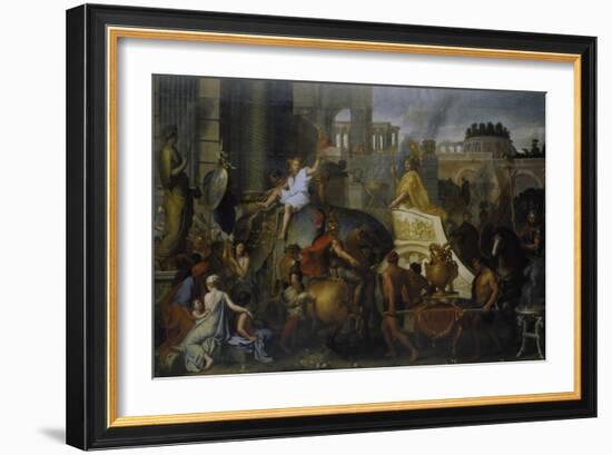 The Entrance of Alexander the Great into Babylon, C. 1673-Charles Le Brun-Framed Giclee Print