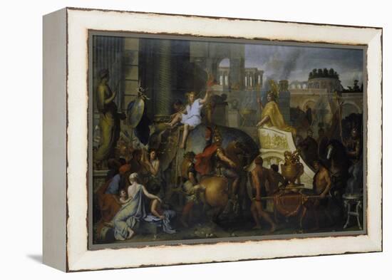 The Entrance of Alexander the Great into Babylon, C. 1673-Charles Le Brun-Framed Premier Image Canvas