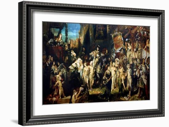 The Entrance of Emperor Charles V (1500-58) into Antwerp in 1520, 1878-Hans Makart-Framed Giclee Print