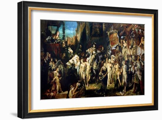 The Entrance of Emperor Charles V (1500-58) into Antwerp in 1520, 1878-Hans Makart-Framed Giclee Print