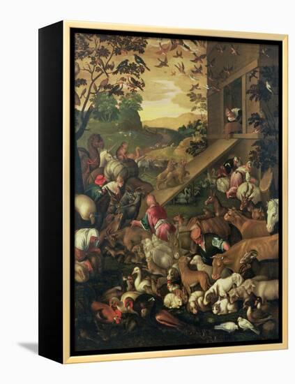 The Entrance of the Animals into the Ark-Jacopo Bassano-Framed Premier Image Canvas