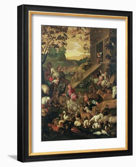 The Entrance of the Animals into the Ark-Jacopo Bassano-Framed Giclee Print