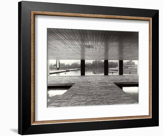 The Entrance of the Offices in the Mondadori Buiding by Oscar Niemeyer, 1970-1974-null-Framed Giclee Print