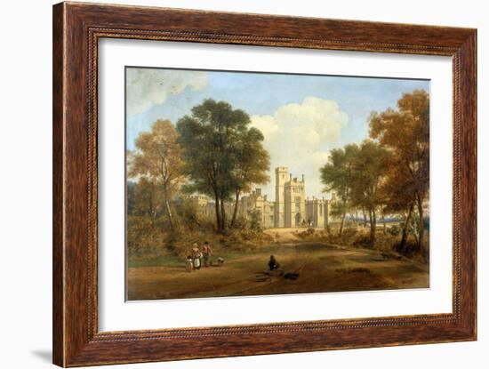 The Entrance to Beaufront Castle, 1845-John Wilson Carmichael-Framed Giclee Print