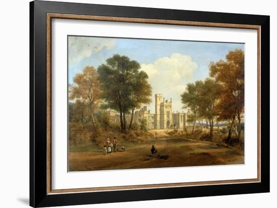 The Entrance to Beaufront Castle, 1845-John Wilson Carmichael-Framed Giclee Print