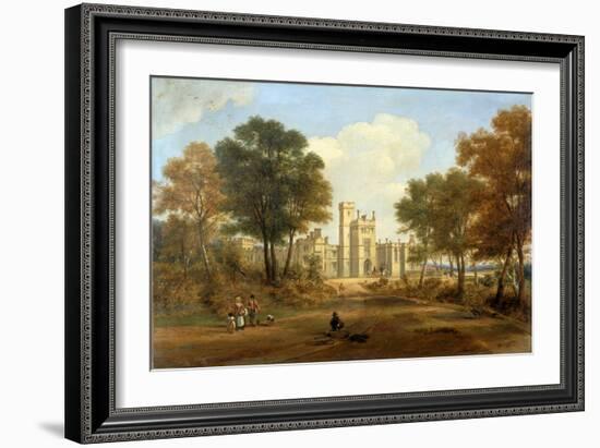 The Entrance to Beaufront Castle, 1845-John Wilson Carmichael-Framed Giclee Print