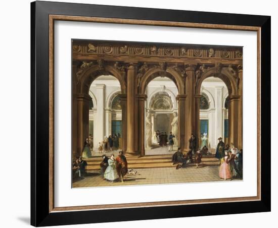 The Entrance to the Biblioteca Marciana, Venice-Giuseppe Bernardino Bison-Framed Giclee Print