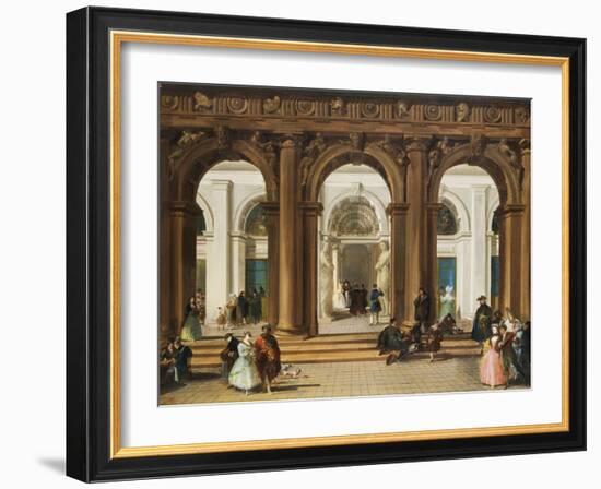 The Entrance to the Biblioteca Marciana, Venice-Giuseppe Bernardino Bison-Framed Giclee Print