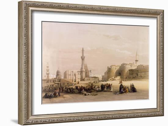 The Entrance to the Citadel of Cairo, from Egypt and Nubia, Vol.3-David Roberts-Framed Giclee Print