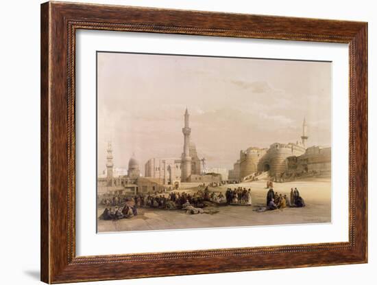 The Entrance to the Citadel of Cairo, from Egypt and Nubia, Vol.3-David Roberts-Framed Giclee Print