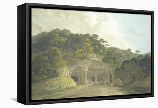 The Entrance to the Elephanta Cave-Thomas & William Daniell-Framed Premier Image Canvas