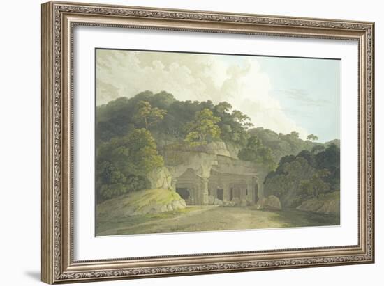 The Entrance to the Elephanta Cave-Thomas & William Daniell-Framed Giclee Print