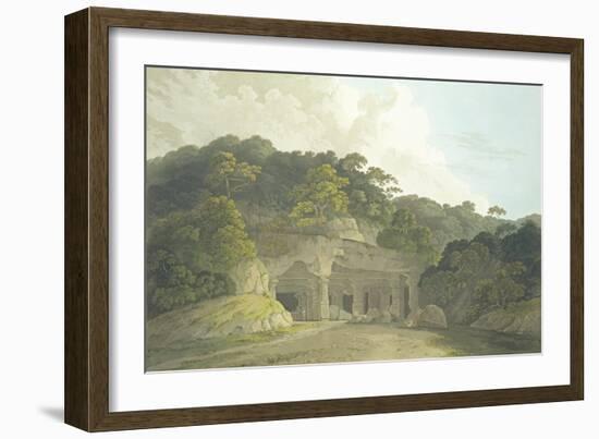 The Entrance to the Elephanta Cave-Thomas & William Daniell-Framed Giclee Print