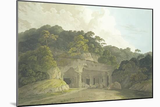 The Entrance to the Elephanta Cave-Thomas & William Daniell-Mounted Giclee Print