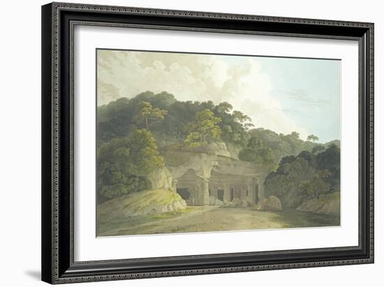 The Entrance to the Elephanta Cave-Thomas & William Daniell-Framed Giclee Print