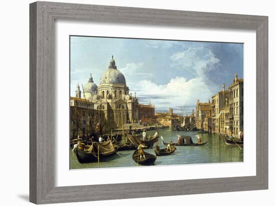 The Entrance to the Grand Canal, Venice, Ca 1730-Canaletto-Framed Giclee Print