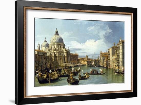 The Entrance to the Grand Canal, Venice, Ca 1730-Canaletto-Framed Giclee Print