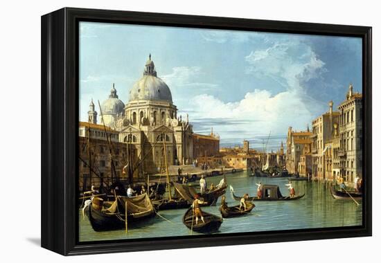 The Entrance to the Grand Canal, Venice-Canaletto-Framed Premier Image Canvas