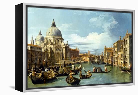The Entrance to the Grand Canal, Venice-Canaletto-Framed Premier Image Canvas