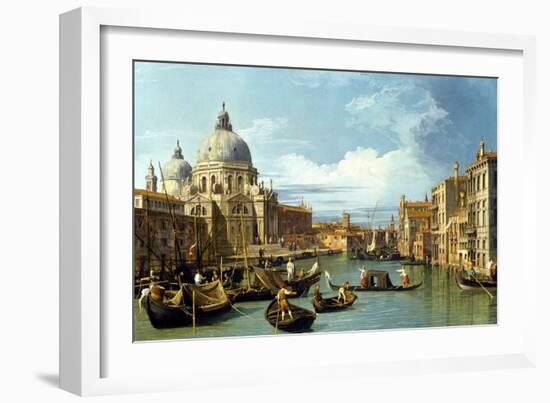 The Entrance to the Grand Canal, Venice-Canaletto-Framed Giclee Print