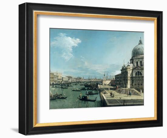 The Entrance to the Grand Canal, Venice-Canaletto-Framed Giclee Print