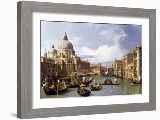 The Entrance to the Grand Canal-Canaletto-Framed Giclee Print