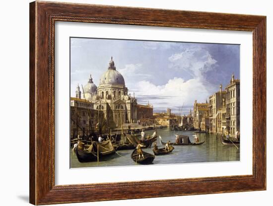 The Entrance to the Grand Canal-Canaletto-Framed Giclee Print