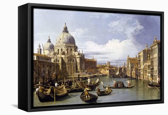 The Entrance to the Grand Canal-Canaletto-Framed Premier Image Canvas