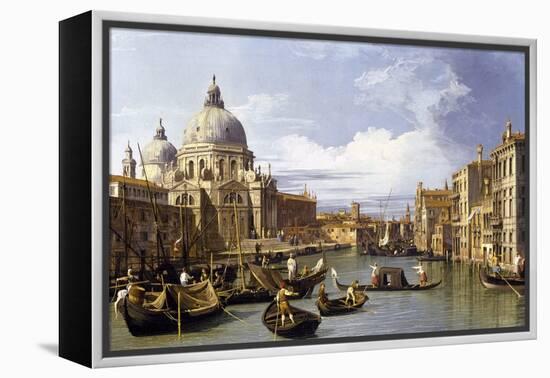 The Entrance to the Grand Canal-Canaletto-Framed Premier Image Canvas