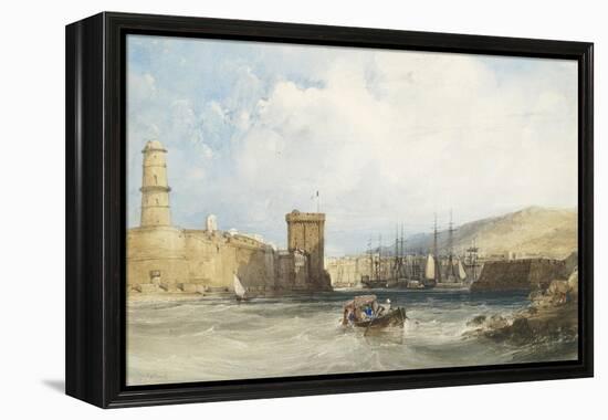 The Entrance to the Harbour of Marseilles, C.1838-William Callow-Framed Premier Image Canvas