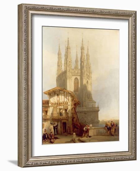 The Entrance to the North Transept, Burgos Castle, 1835-David Roberts-Framed Giclee Print