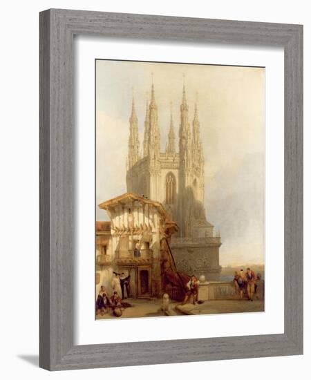 The Entrance to the North Transept, Burgos Castle, 1835-David Roberts-Framed Giclee Print