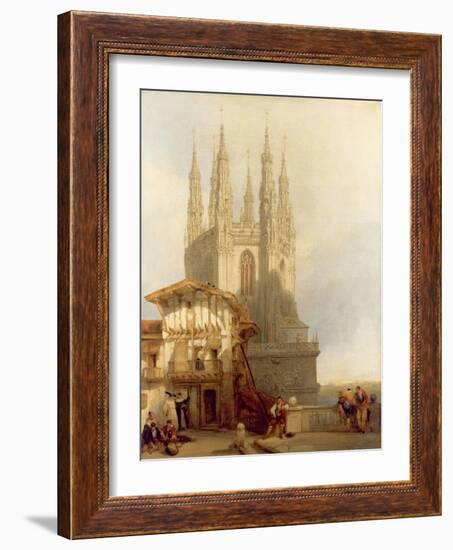 The Entrance to the North Transept, Burgos Castle, 1835-David Roberts-Framed Giclee Print