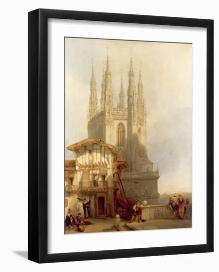 The Entrance to the North Transept, Burgos Castle, 1835-David Roberts-Framed Giclee Print