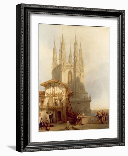 The Entrance to the North Transept, Burgos Castle, 1835-David Roberts-Framed Giclee Print