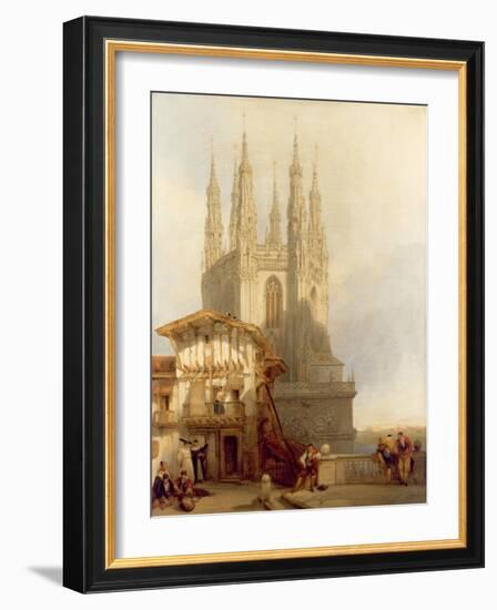 The Entrance to the North Transept, Burgos Castle, 1835-David Roberts-Framed Giclee Print
