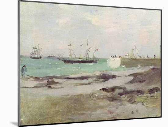 The Entrance to the Port of Boulogne, 1880-Berthe Morisot-Mounted Giclee Print