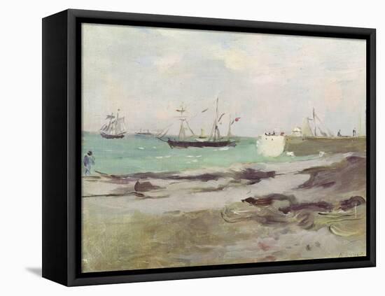 The Entrance to the Port of Boulogne, 1880-Berthe Morisot-Framed Premier Image Canvas