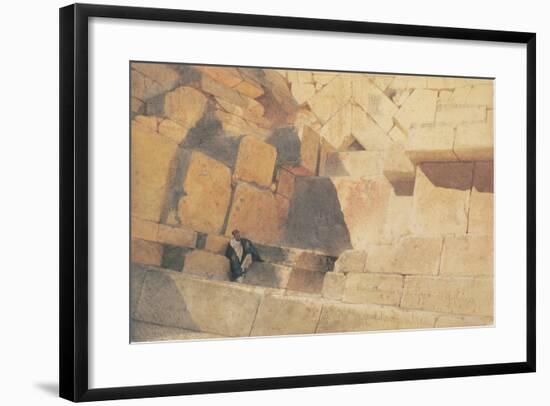 The Entrance to the Pyramid of Cheops, 1860-Carl Haag-Framed Giclee Print