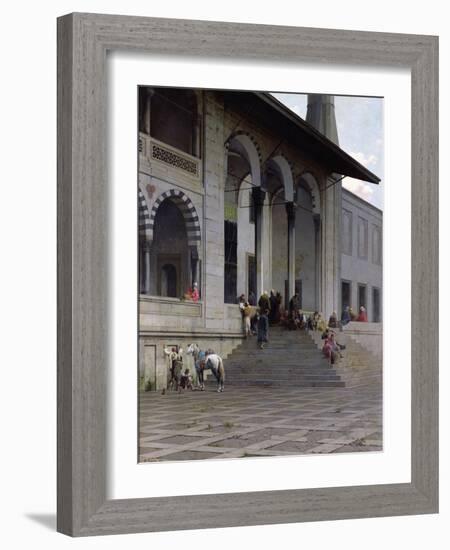 The Entrance to the Yeni-Djami Mosque in Constantinople, 1870-Alberto Pasini-Framed Photographic Print