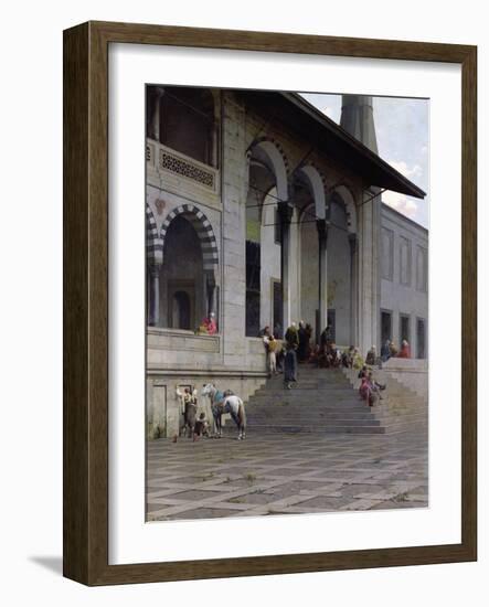 The Entrance to the Yeni-Djami Mosque in Constantinople, 1870-Alberto Pasini-Framed Photographic Print