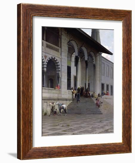 The Entrance to the Yeni-Djami Mosque in Constantinople, 1870-Alberto Pasini-Framed Photographic Print