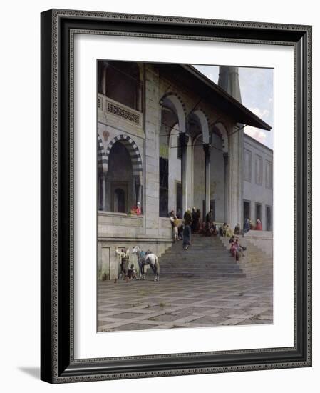 The Entrance to the Yeni-Djami Mosque in Constantinople, 1870-Alberto Pasini-Framed Photographic Print