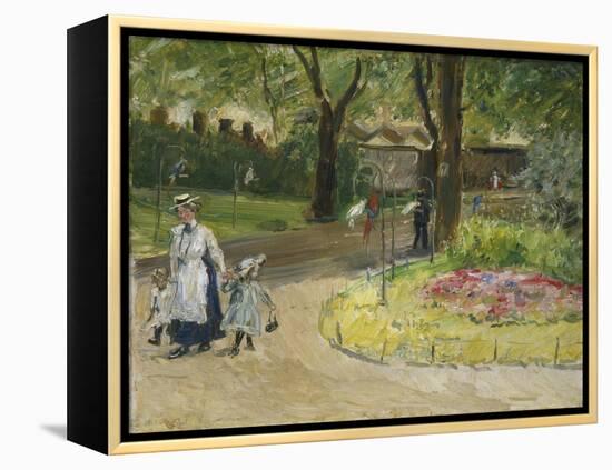 The Entrance to the Zoological Gardens, Frankfurt (Papagaienallee), 1901-Max Slevogt-Framed Premier Image Canvas