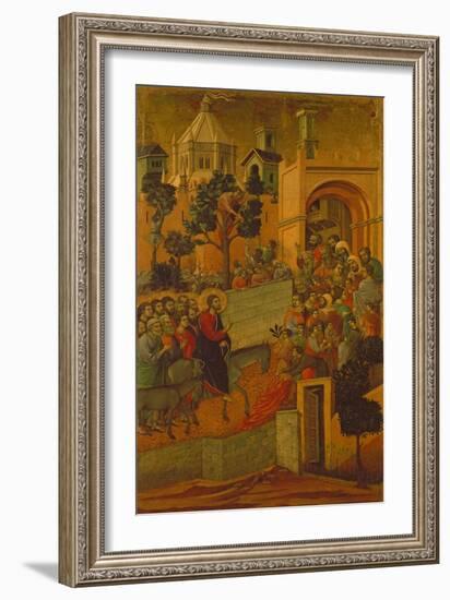 The Entry into Jerusalem, 1308-11-Duccio di Buoninsegna-Framed Giclee Print