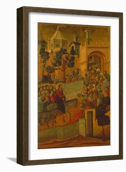 The Entry into Jerusalem, 1308-11-Duccio di Buoninsegna-Framed Giclee Print