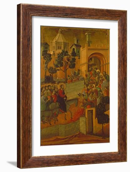 The Entry into Jerusalem, 1308-11-Duccio di Buoninsegna-Framed Giclee Print