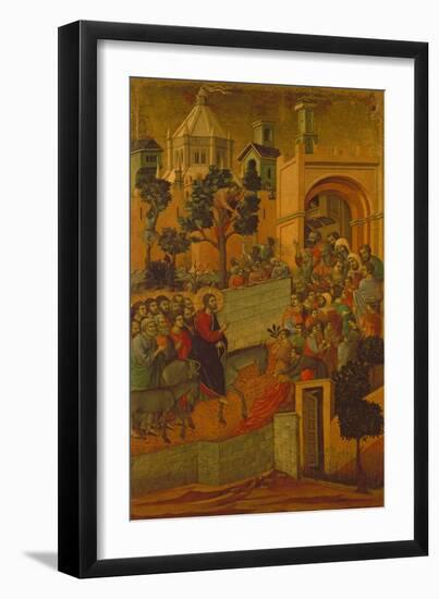 The Entry into Jerusalem, 1308-11-Duccio di Buoninsegna-Framed Giclee Print