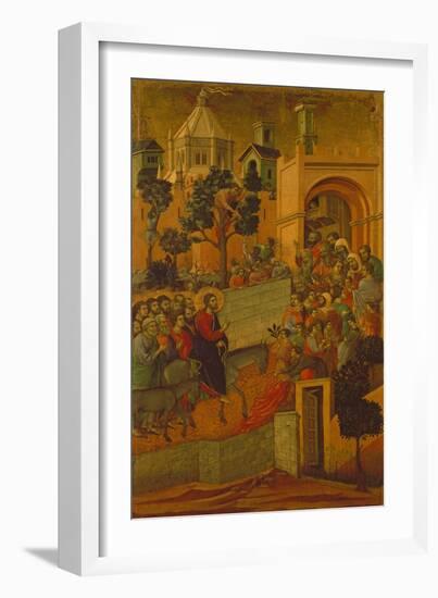 The Entry into Jerusalem, 1308-11-Duccio di Buoninsegna-Framed Giclee Print